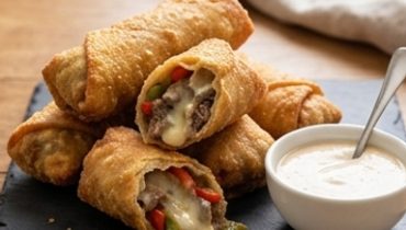 Philly Cheesesteak Egg Rolls