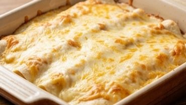 Chicken Enchiladas with Homemade Sour Cream Sauce