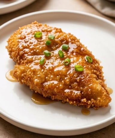 escalopes-croustillantes-glacees-au-miel-et-a-l-ai cover
