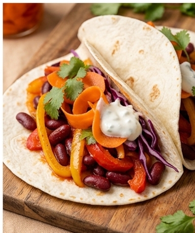 fajitas-aux-poivrons-et-pickles-de-carottes-maison cover