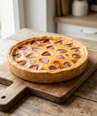 flan-patissier-aux-fraises-maison cover