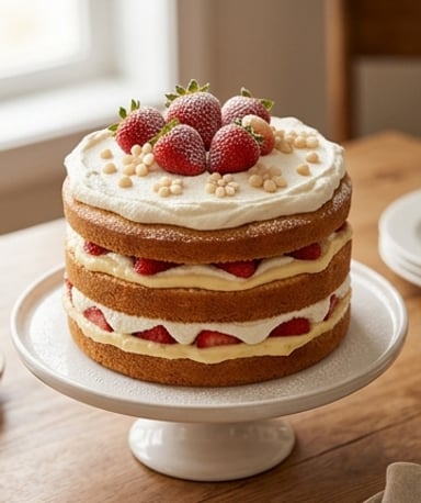 gateau-d-anniversaire-aux-fraises-chantilly-et-cre cover