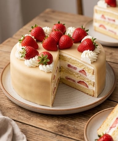 gateau-d-anniversaire-aux-fraises-genoise-chantill cover