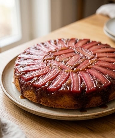 gateau-renverse-a-la-rhubarbe cover
