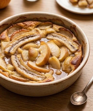 gratin-de-fruits-pomme-poire-et-banane cover
