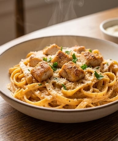 pates-cremeuses-au-poulet-cajun-et-parmesan cover