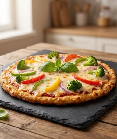 pizza-a-croute-de-poulet-sans-pate-riche-en-protei cover