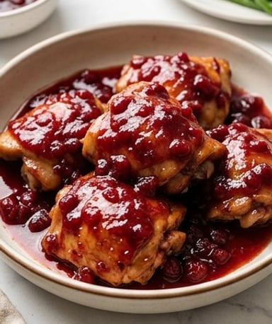poulet-mijote-a-la-sauce-aux-canneberges cover