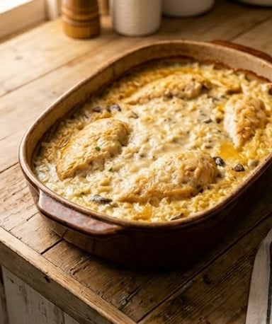 poulet-oublie-au-riz-cremeux cover