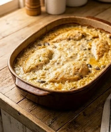 poulet-oublie-au-riz-cremeux cover