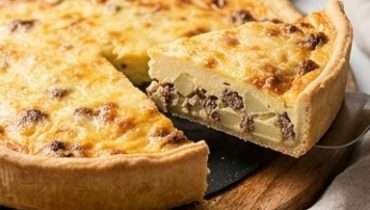Ground Beef and Potato Quiche