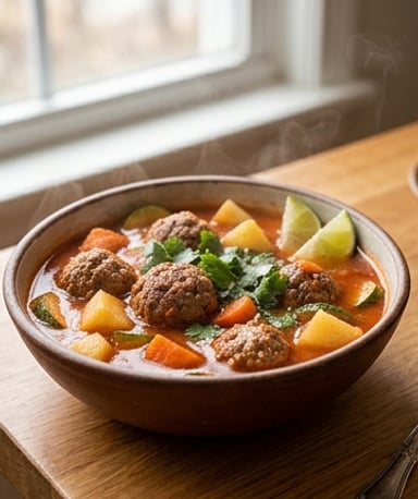 soupe-mexicaine-aux-boulettes-de-boeuf-facon-albon cover