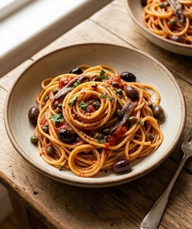 spaghettis-alla-puttanesca-a-la-napolitaine cover