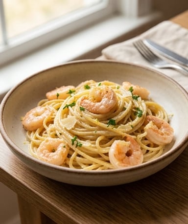 spaghettis-cremeux-aux-crevettes cover