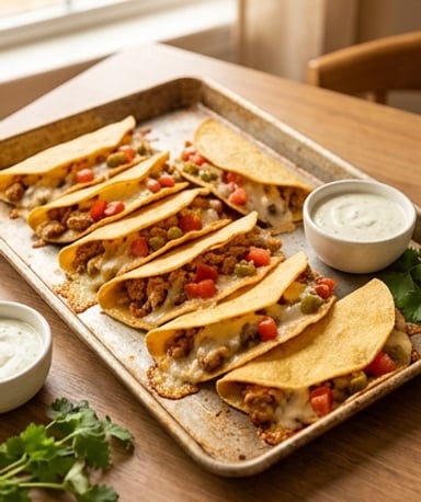 tacos-croustillants-au-four-sur-plaque cover