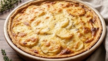 Melting Cheese and Potato Tart