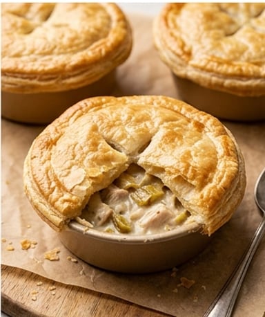 tourtes-au-poulet-et-poireaux-caramelises cover