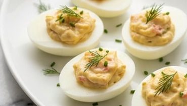 Smoked Salmon Mimosa Eggs