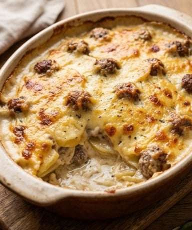 gratin-de-pommes-de-terre-aux-boulettes-de-viande cover