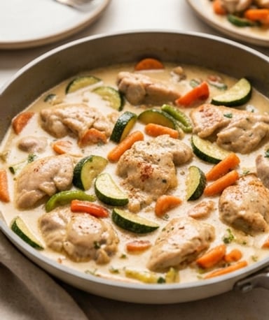 poelee-de-poulet-cremeux-aux-legumes cover
