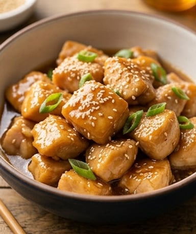 poulet-sesame-mijote-au-miel-et-a-l-ail cover