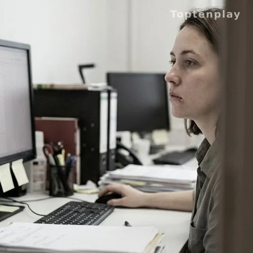 Person showing signs of mental fog and lack of concentration at a desk