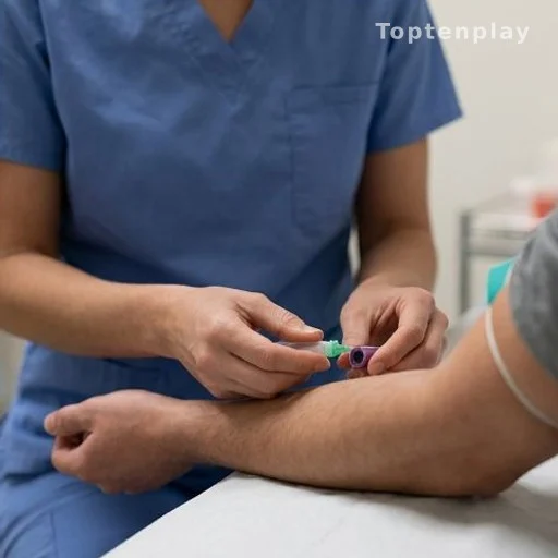 Blood draw for glucose testing in a clinical setting to screen for diabetes