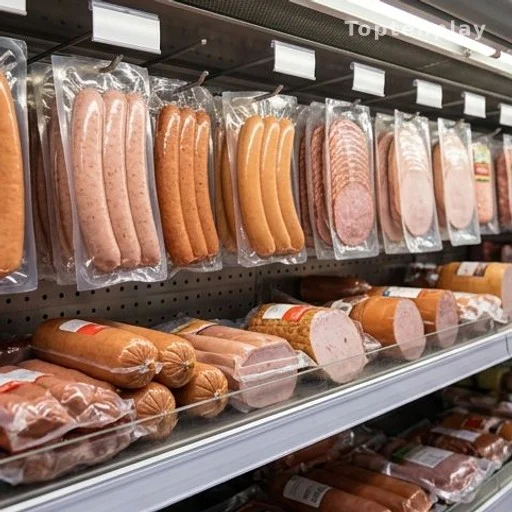 Packaged processed meats on a supermarket shelf illustrating dietary cancer risk