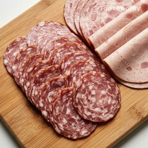 Sliced cured meats and processed sausage, foods linked to kidney tubule damage