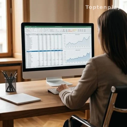 Person reading AI-generated financial advice on a computer screen