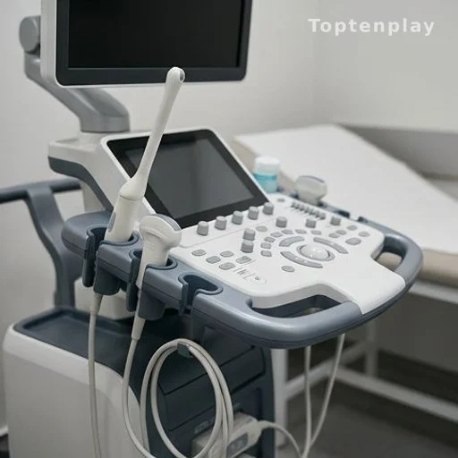 Ultrasound machine used for ovarian cancer screening and preventive health monitoring