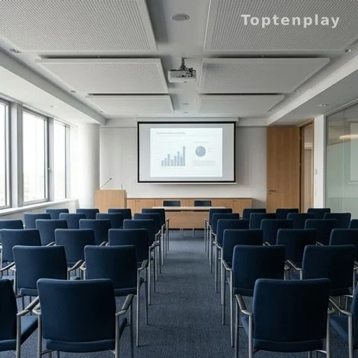 Empty corporate boardroom illustrating shareholder activism and derivative litigation