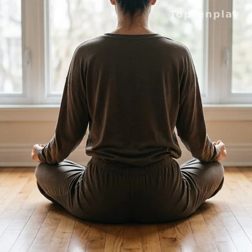 Person practicing mindfulness meditation for emotional regulation and mental health