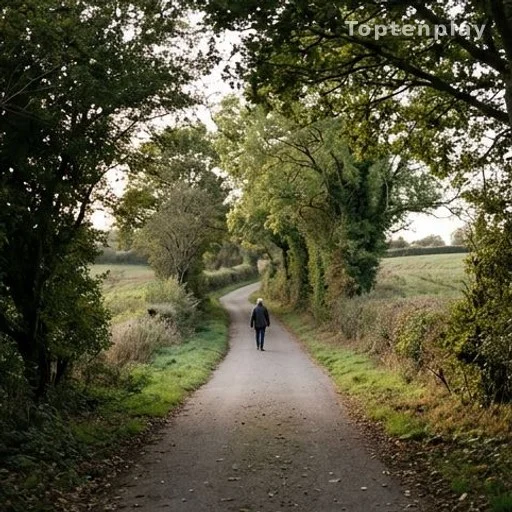 Solitary figure walking away on a quiet path, choosing privacy over public life