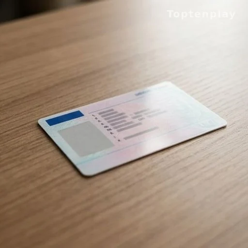 Driver's license document illustrating lifetime validity for senior motorists