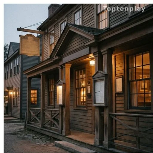 Historic inn exterior where Sharon Osbourne fell ill on set