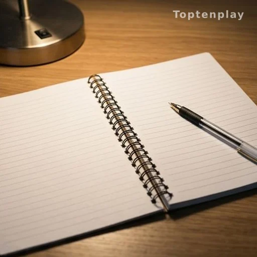 Blank reporter notebook illustrating lack of verifiable source material