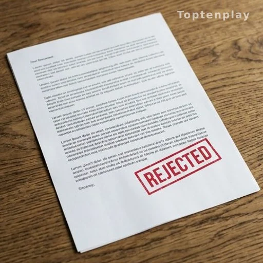 Editorial rejection stamp on document representing insufficient sourcing standards