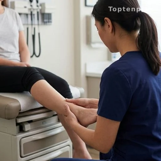 Medical consultation for leg swelling and circulation assessment