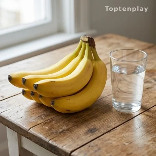 Ripe bananas on a wooden surface supporting digestion and heart health