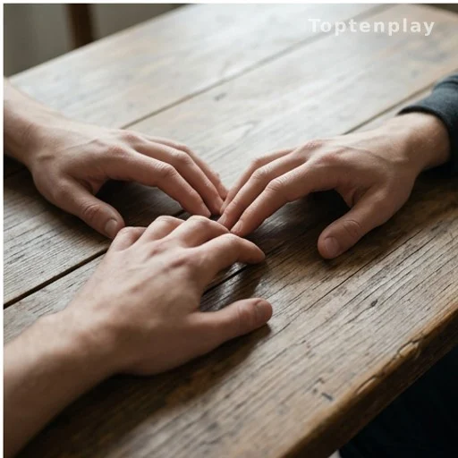 Two hands almost touching illustrating one-sided emotional bonding and attachment