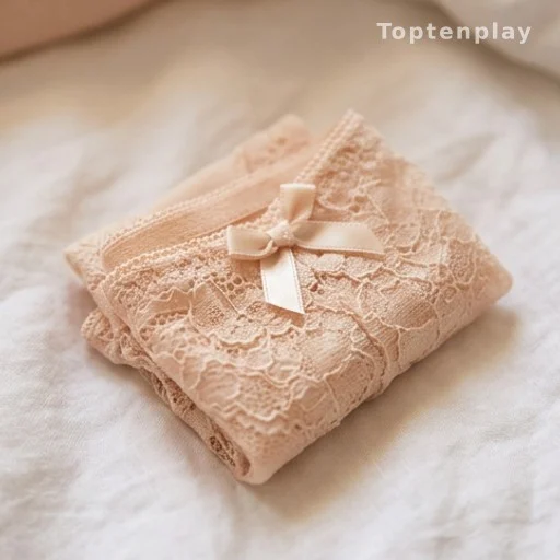 Lace lingerie with satin bow detail for special occasion wear