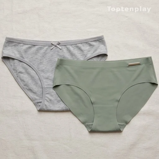 Classic bow underwear versus modern metal accent lingerie design comparison