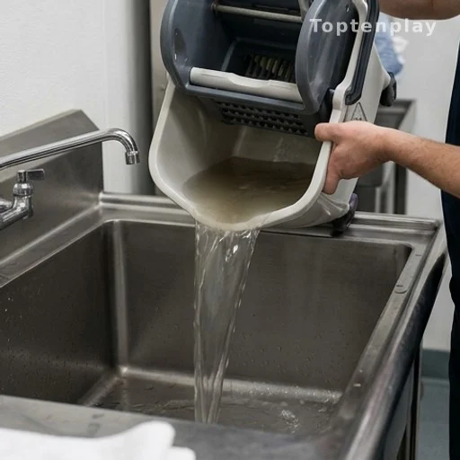 Utility sink used for mop water disposal, the correct plumbing recommendation