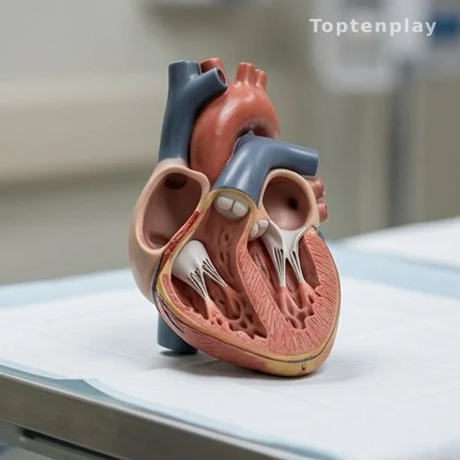 Anatomical heart model illustrating heart failure awareness
