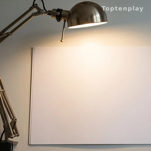 Blank page under a lamp illustrating missing content in a document